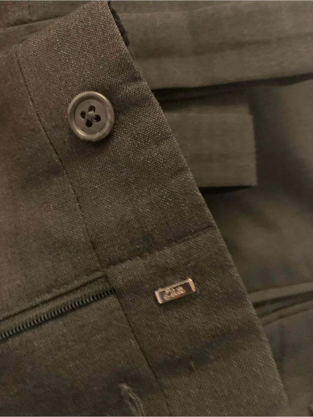Men’s Stafford 2-Piece Wool Suit Dark Gray Size 52